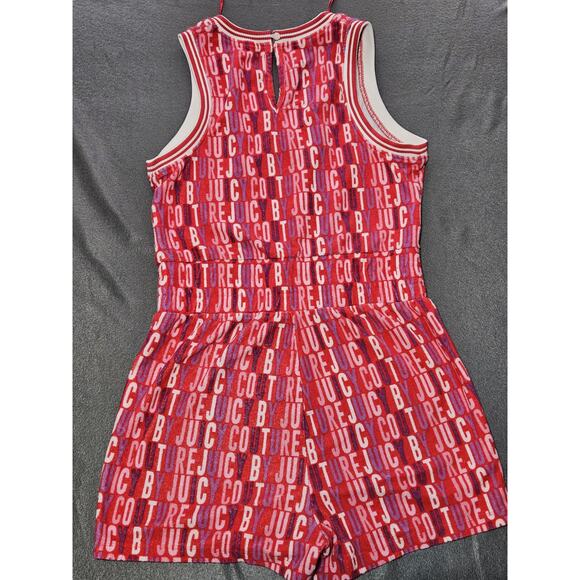 Juicy Couture Romper Womens Medium Pink Terry Cloth Logo Romper By Juicy Couture - Picture 9 of 9